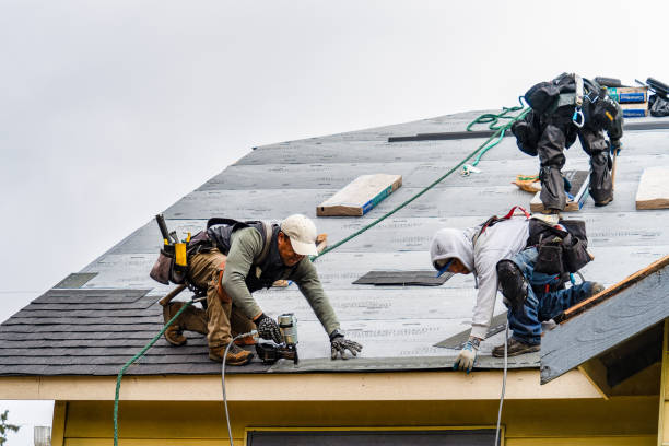 Professional Roofing technician working in Le Grand, IA